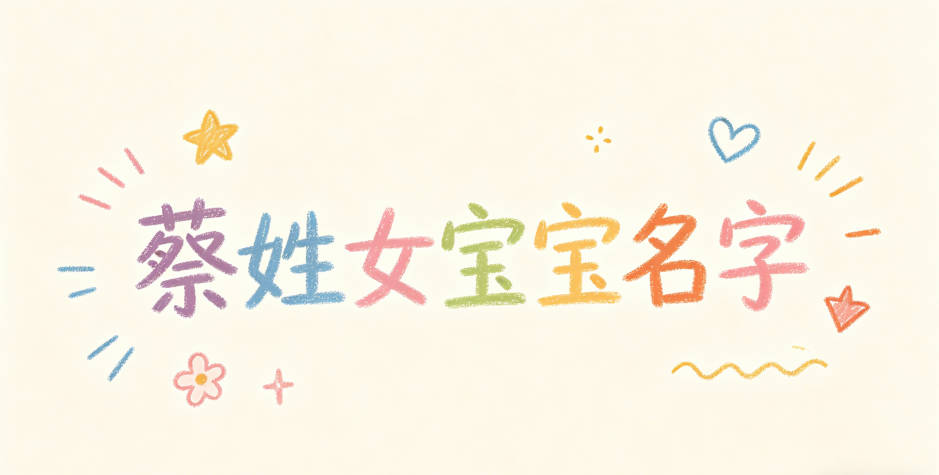 有诗意的蔡姓女宝宝名字
