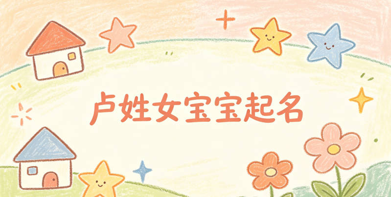 卢姓女宝宝起名好听且顺口