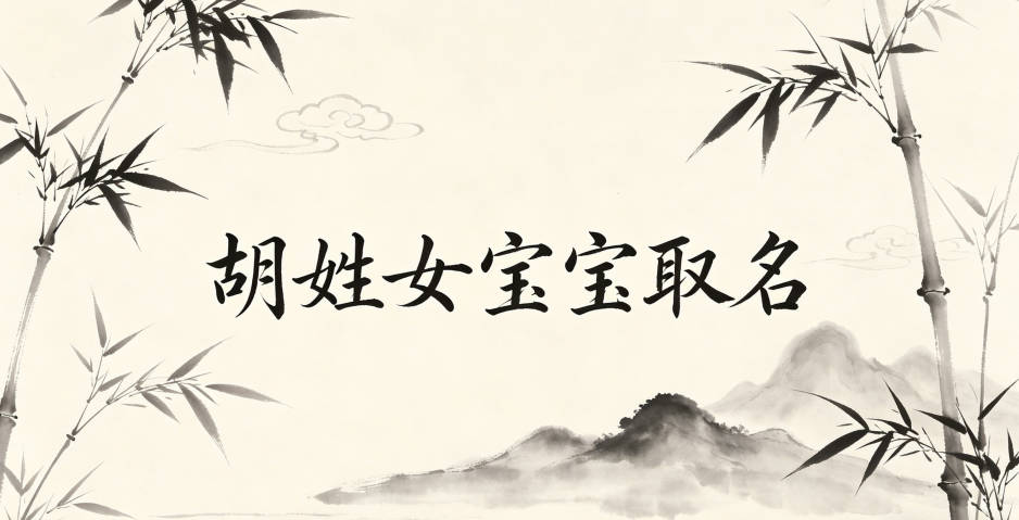 胡姓女宝宝取名宝典
