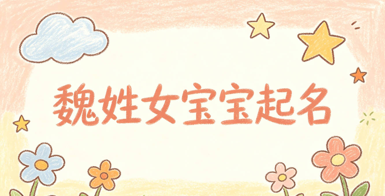 魏姓女宝宝起名寓意好的名字推荐