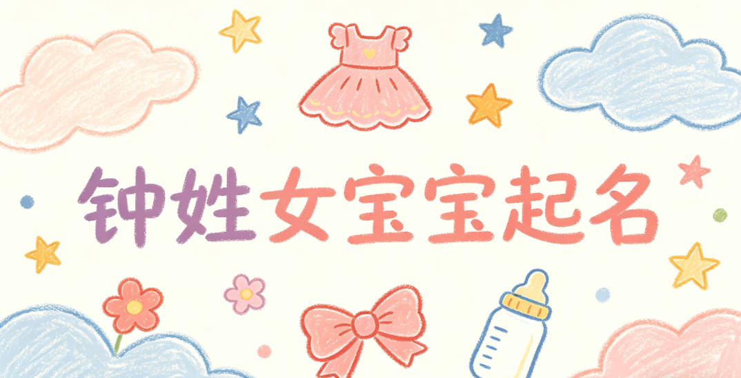 钟姓女宝宝起名独特寓意好