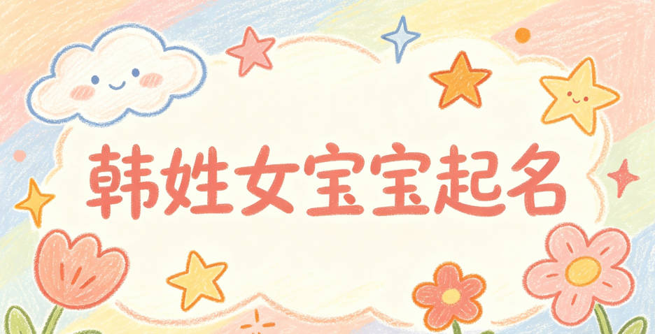 韩姓女宝宝起名大气有诗意
