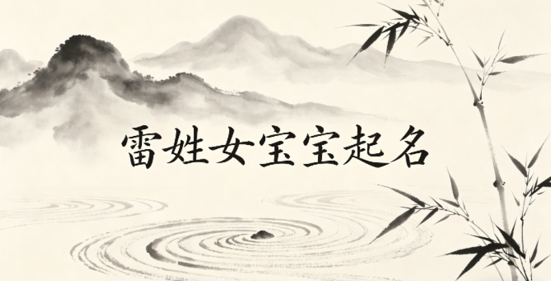 雷姓女宝宝起名独特寓意好